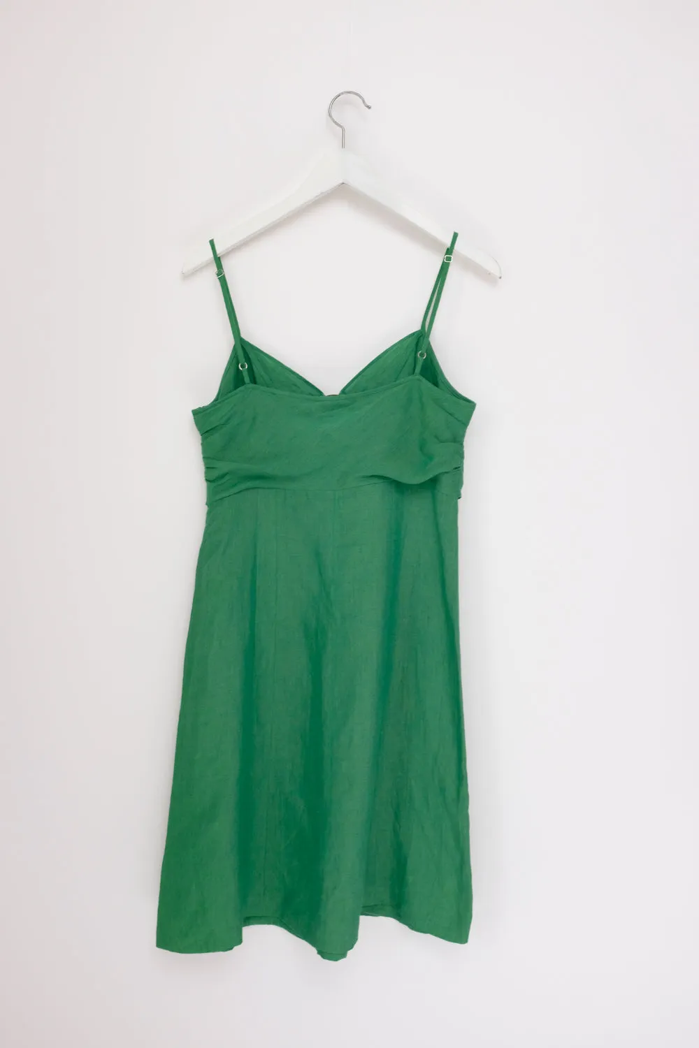 0050_STRENESSE GREEN SUMMER LINEN DRESS