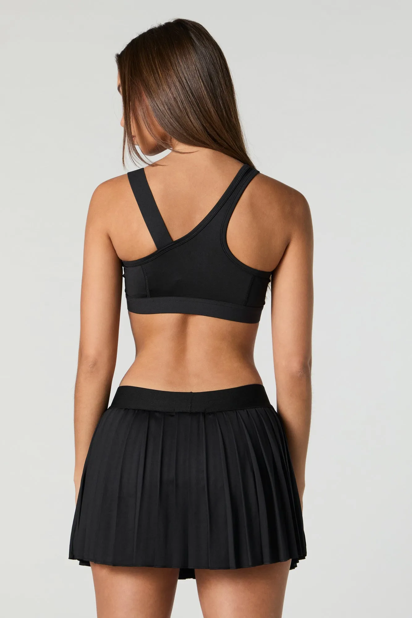 Active Pleated Side Pocket Tennis Skort