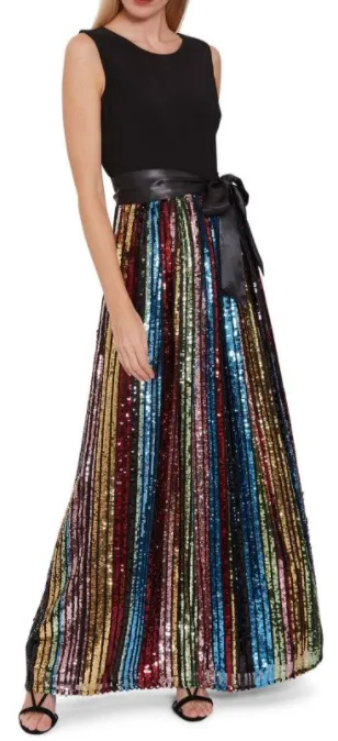 Sequin Maxi Dress in Aga - Elegant and Glamorous Option