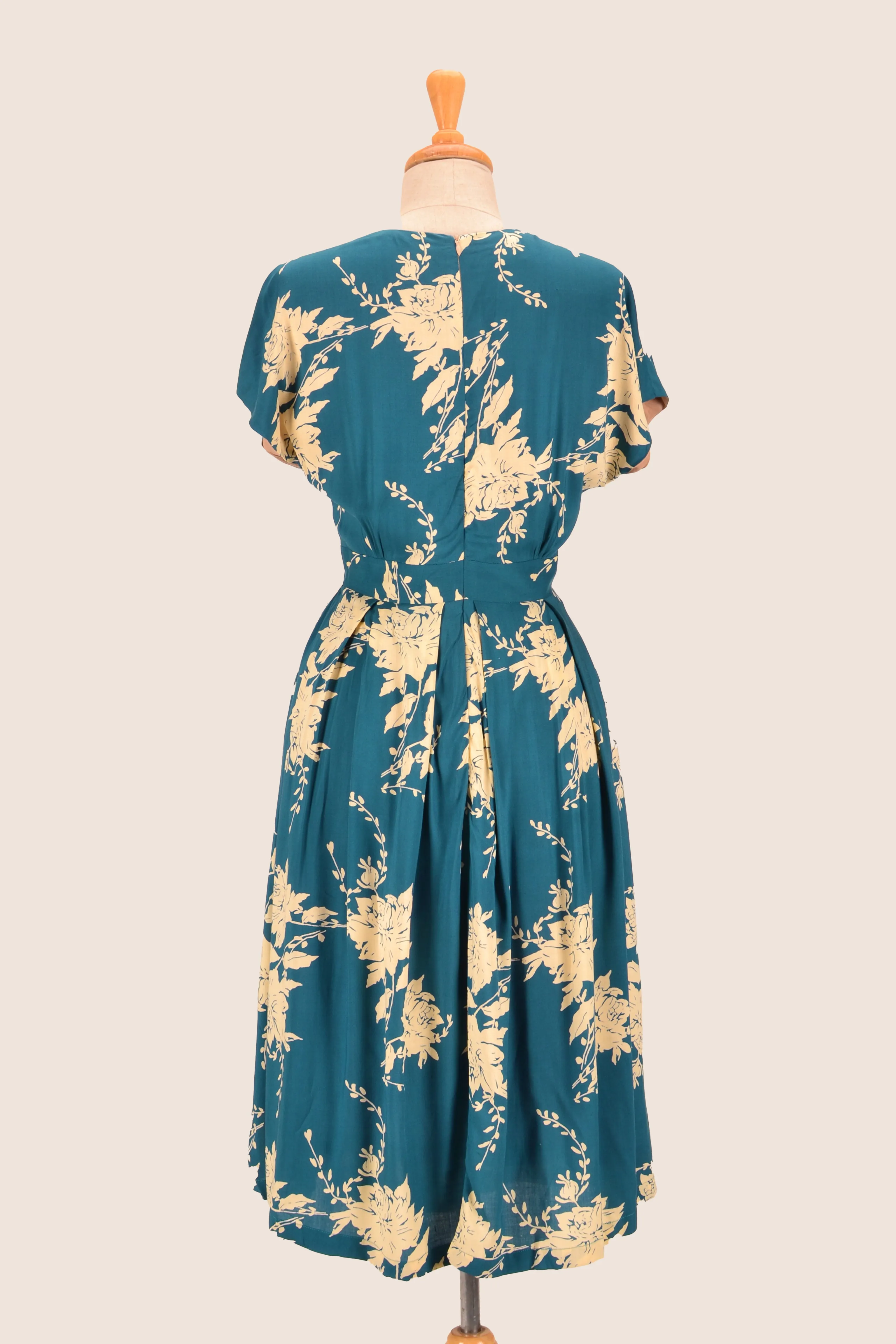 Annie Petrol & Oyster Dress