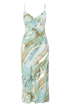 AQUAMARINE MIDI DRESS