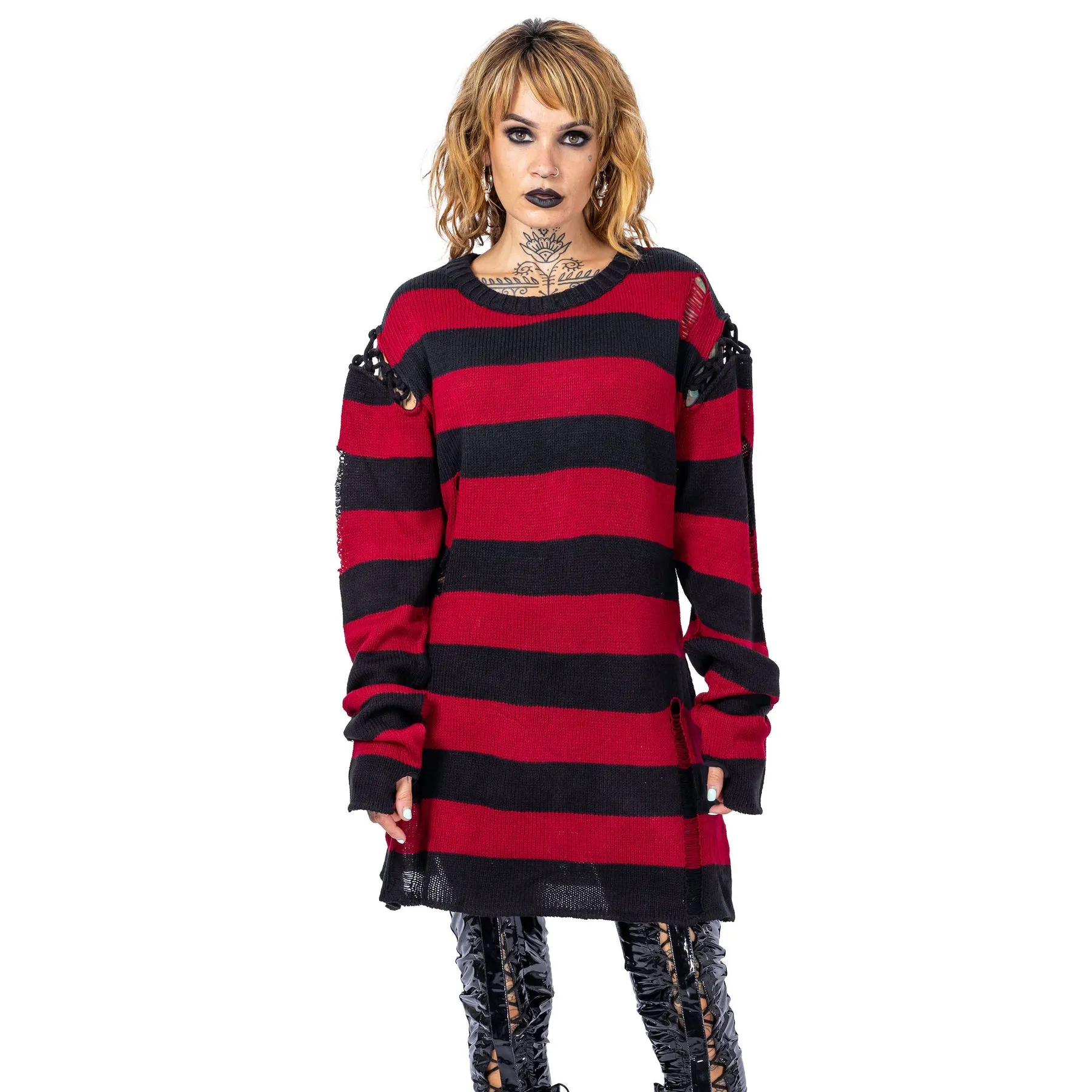 ARCADIA JUMPER - BLACK/RED