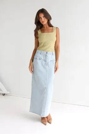 Bailey Maxi Skirt | Denim