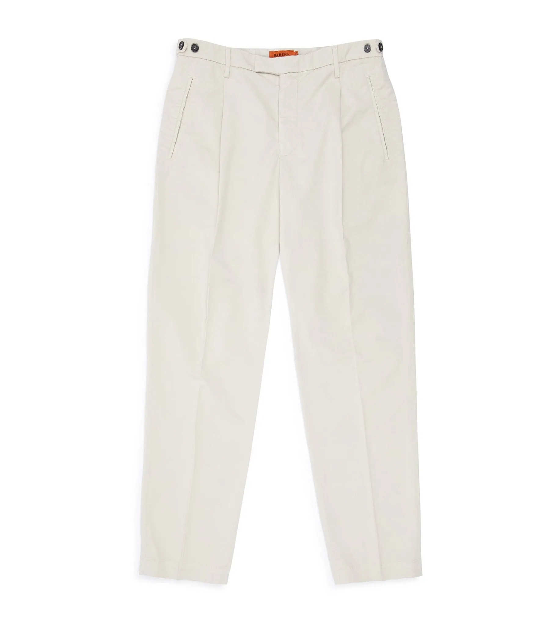 Barena Masco Trevo Cotton Twill Trousers: Beige