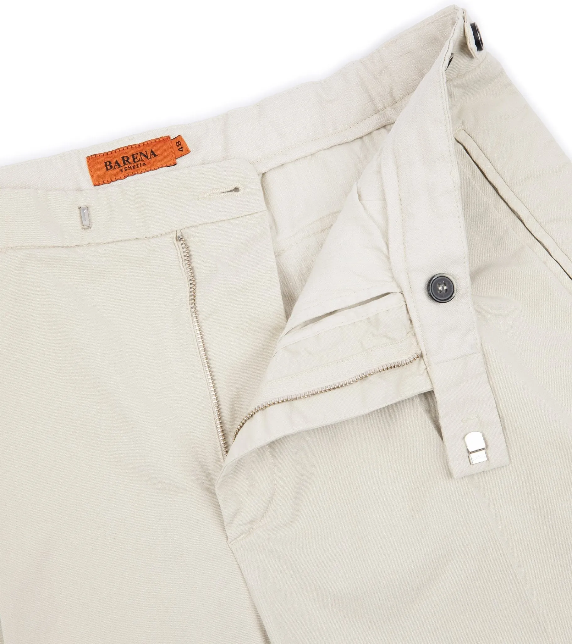 Barena Masco Trevo Cotton Twill Trousers: Beige