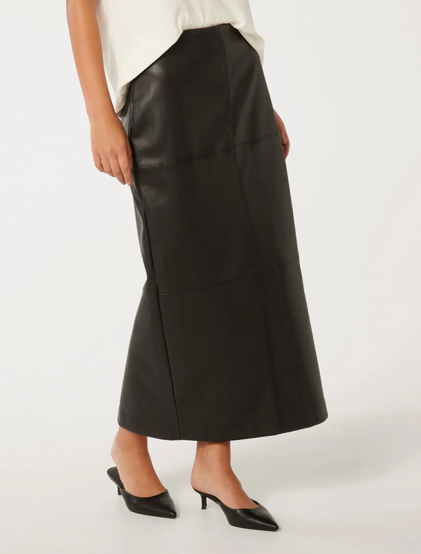 Billie Vegan Leather Maxi Skirt