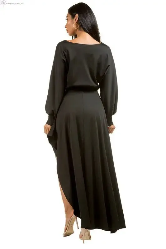 Black Maxi Dress Side Slit