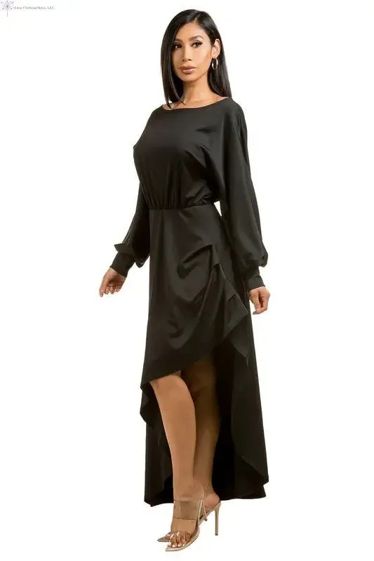 Black Maxi Dress Side Slit