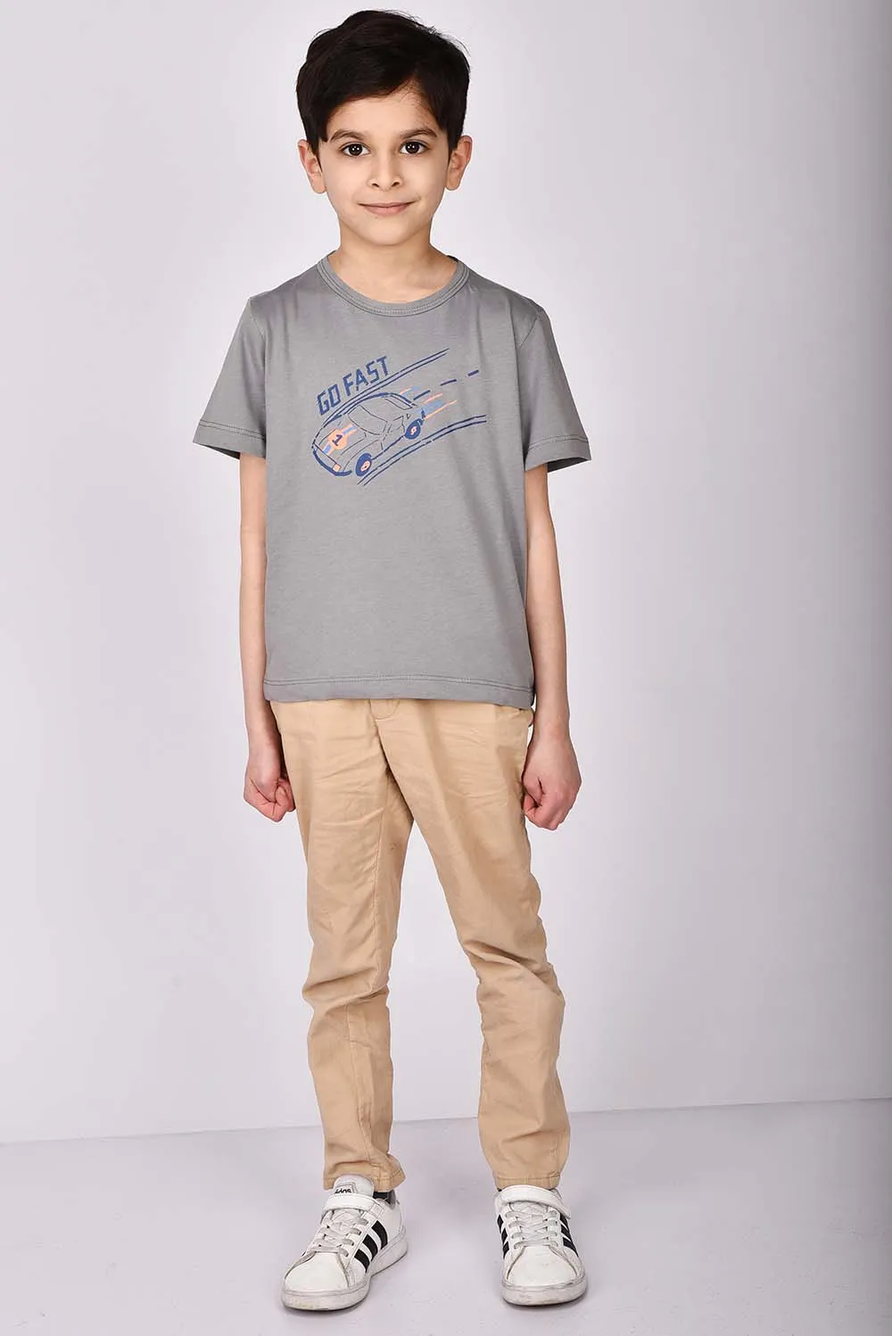 Boy's S-S Graphics Crew Neck