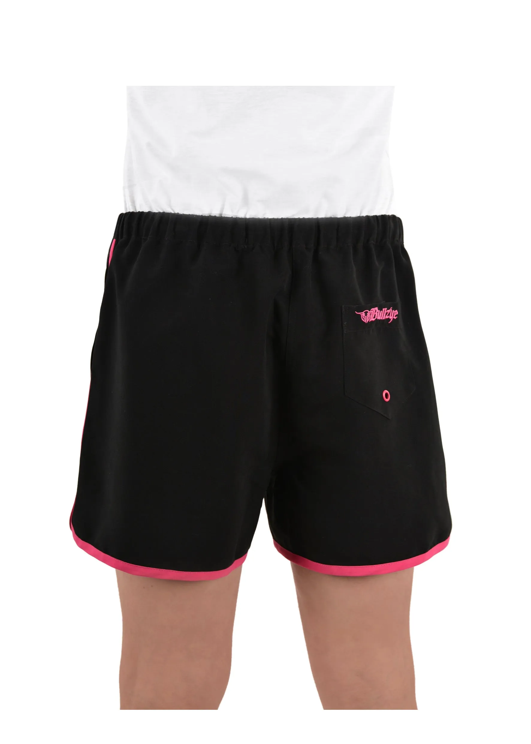 Bullzye Ladies Classic Boardshort - Black/Pink - B1S2301097