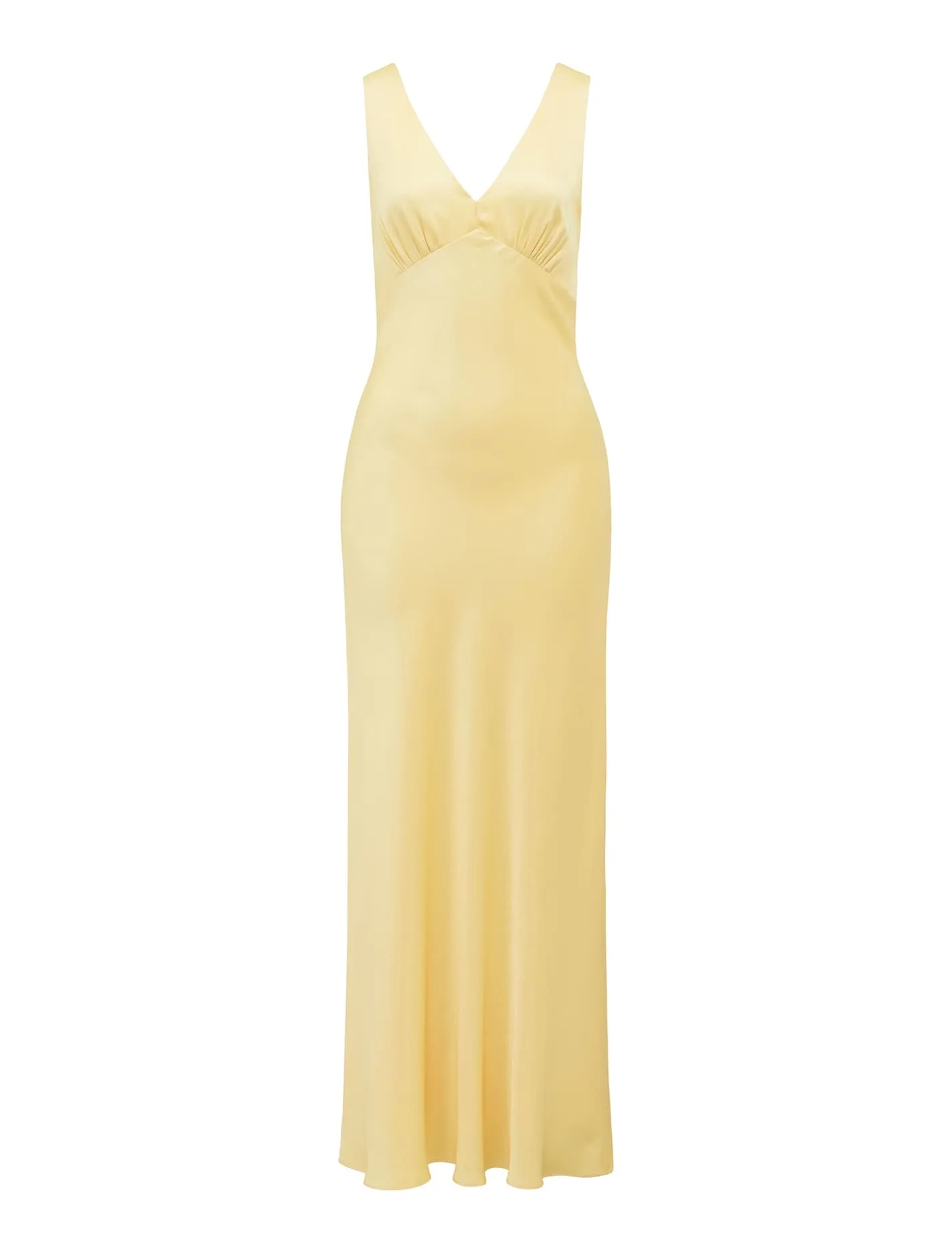 Cameron V Neck Satin Maxi Dress