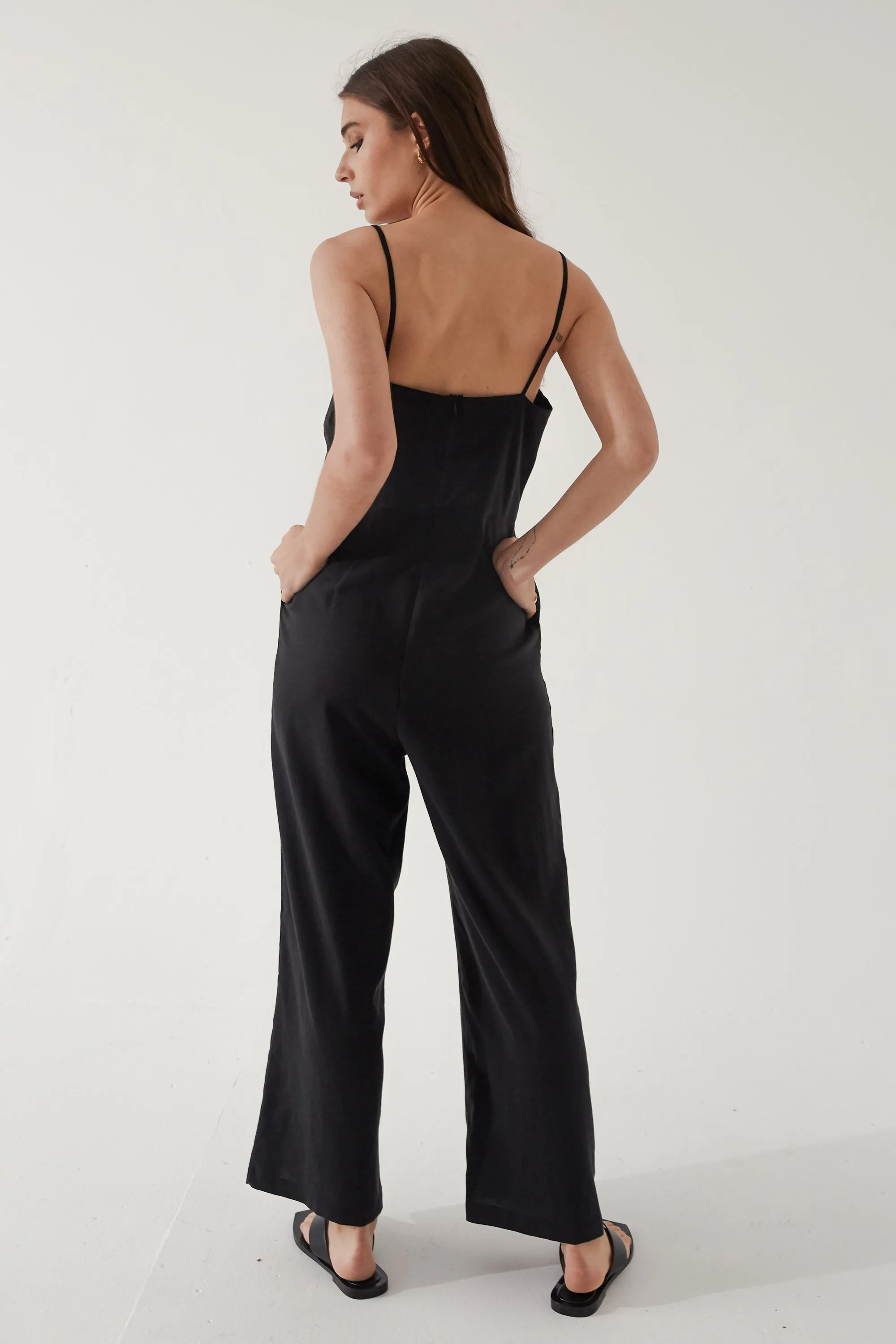 Camisole Linen Jumpsuit