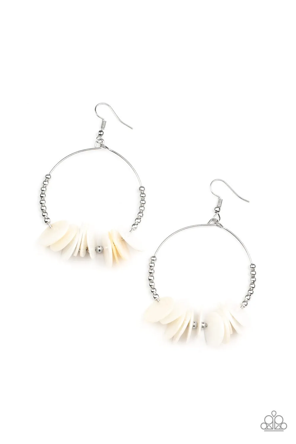 Caribbean Cocktail White-Earrings