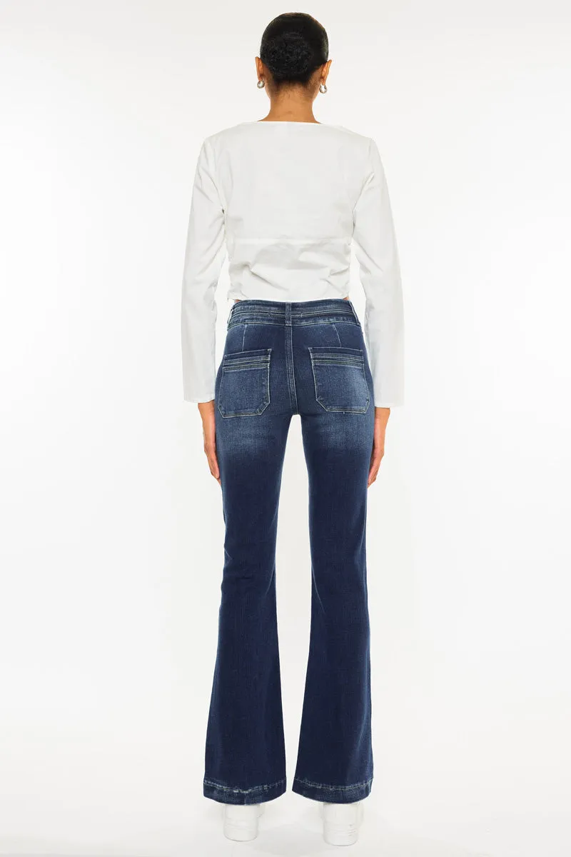 Caroline High Rise Flare Jeans