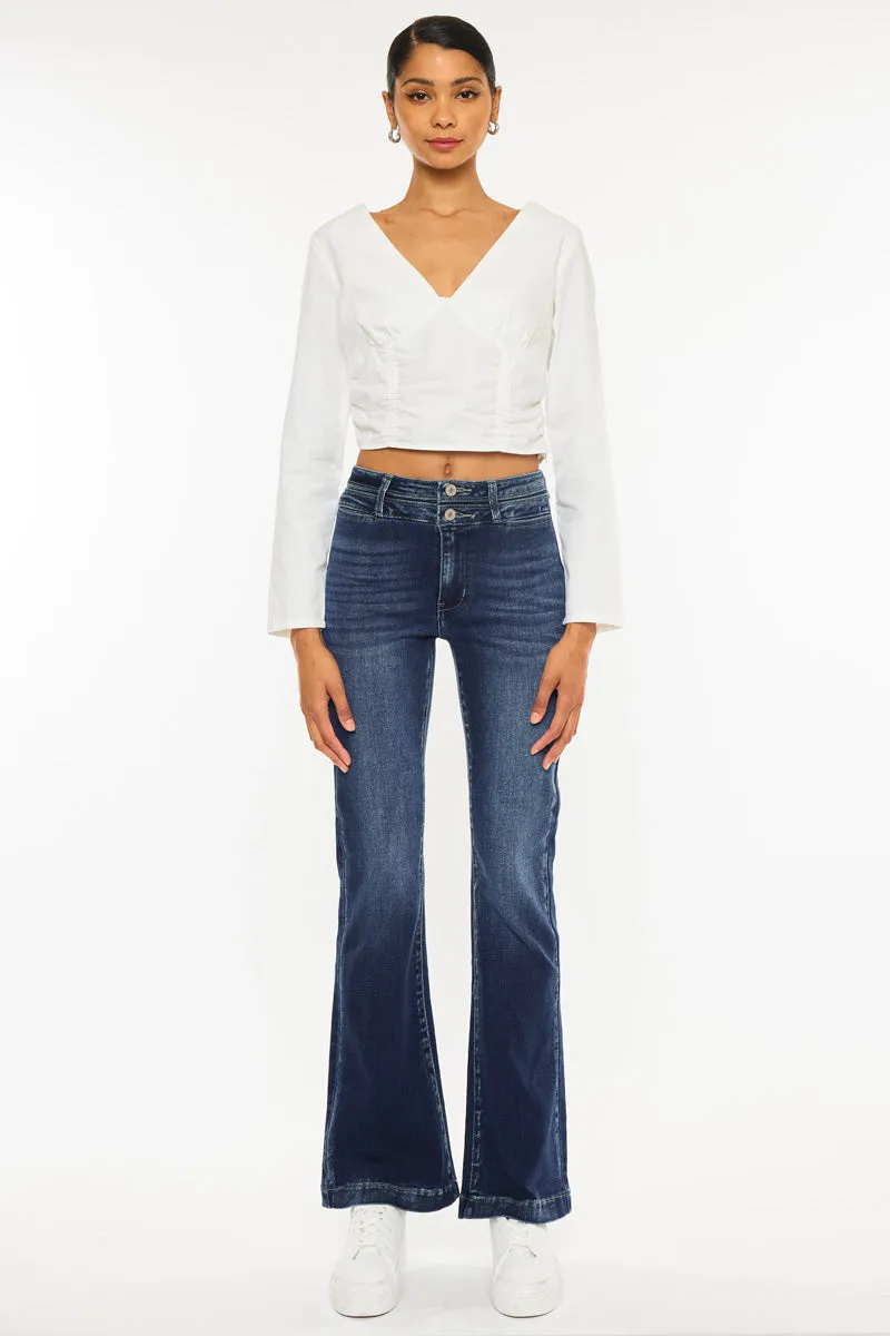 Caroline High Rise Flare Jeans