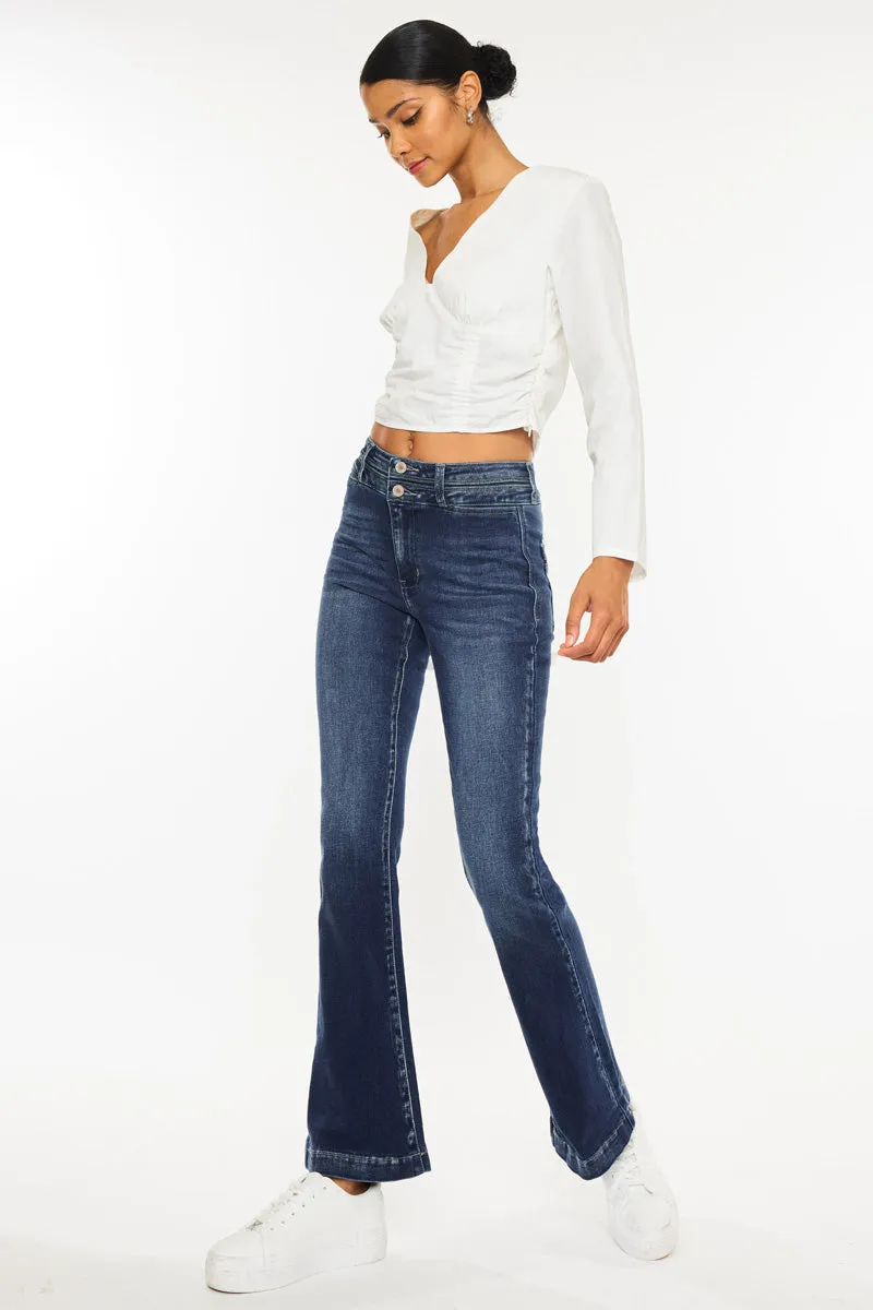 Caroline High Rise Flare Jeans