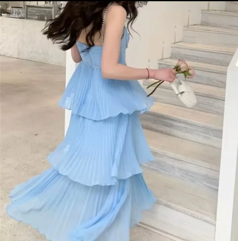 Chiffon tiered dress