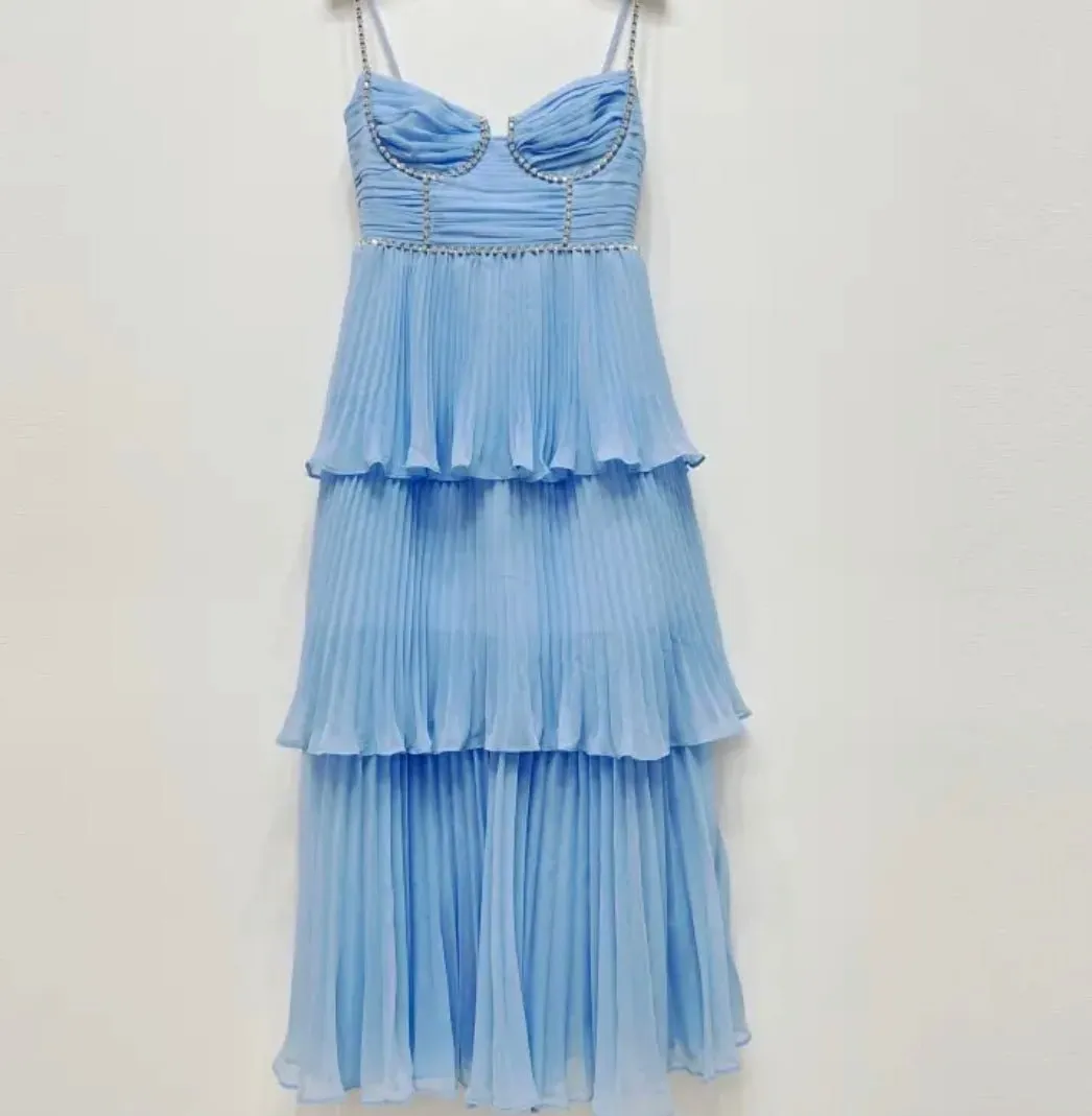 Chiffon tiered dress