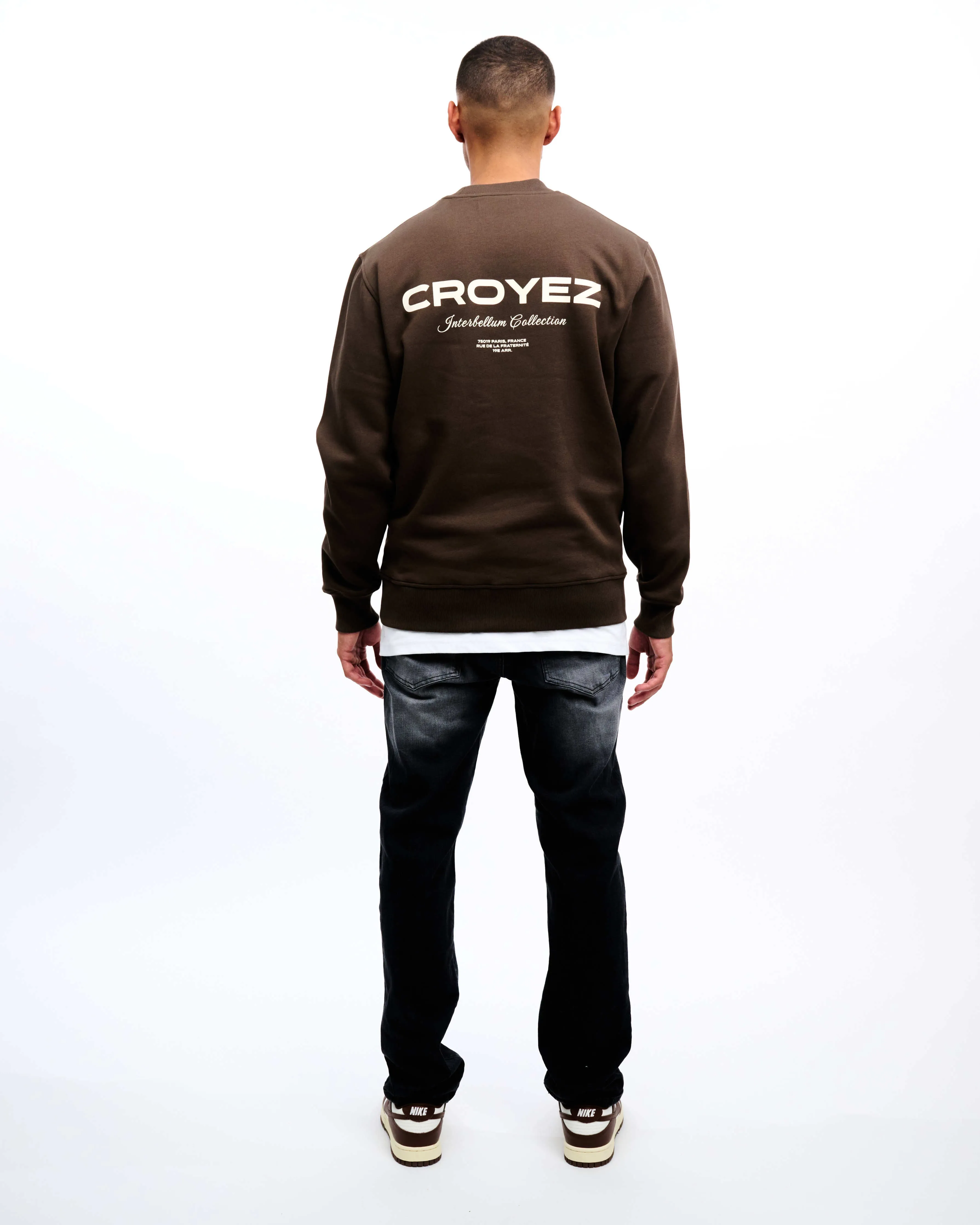 CROYEZ COLLECTION SWEATER - BROWN/VINTAGE WHITE