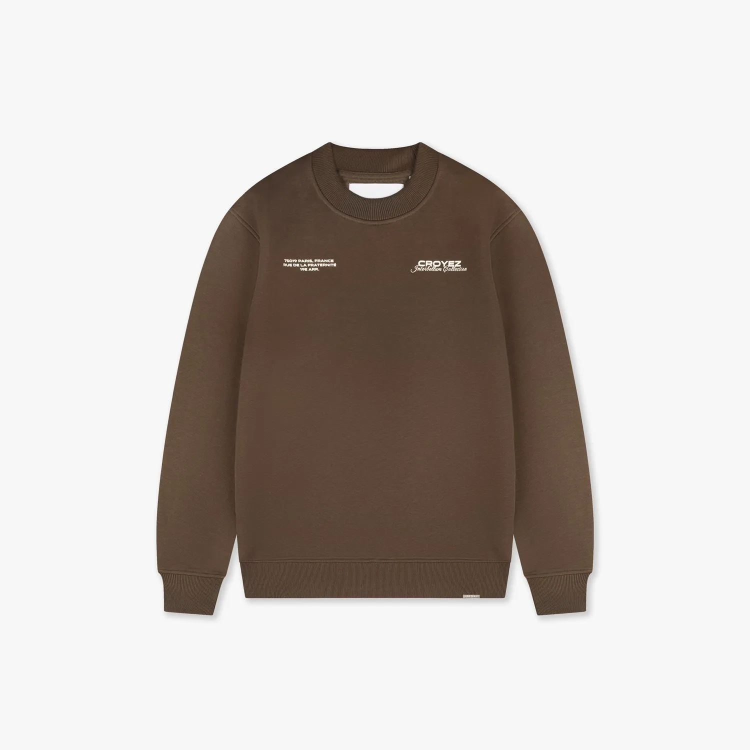 CROYEZ COLLECTION SWEATER - BROWN/VINTAGE WHITE