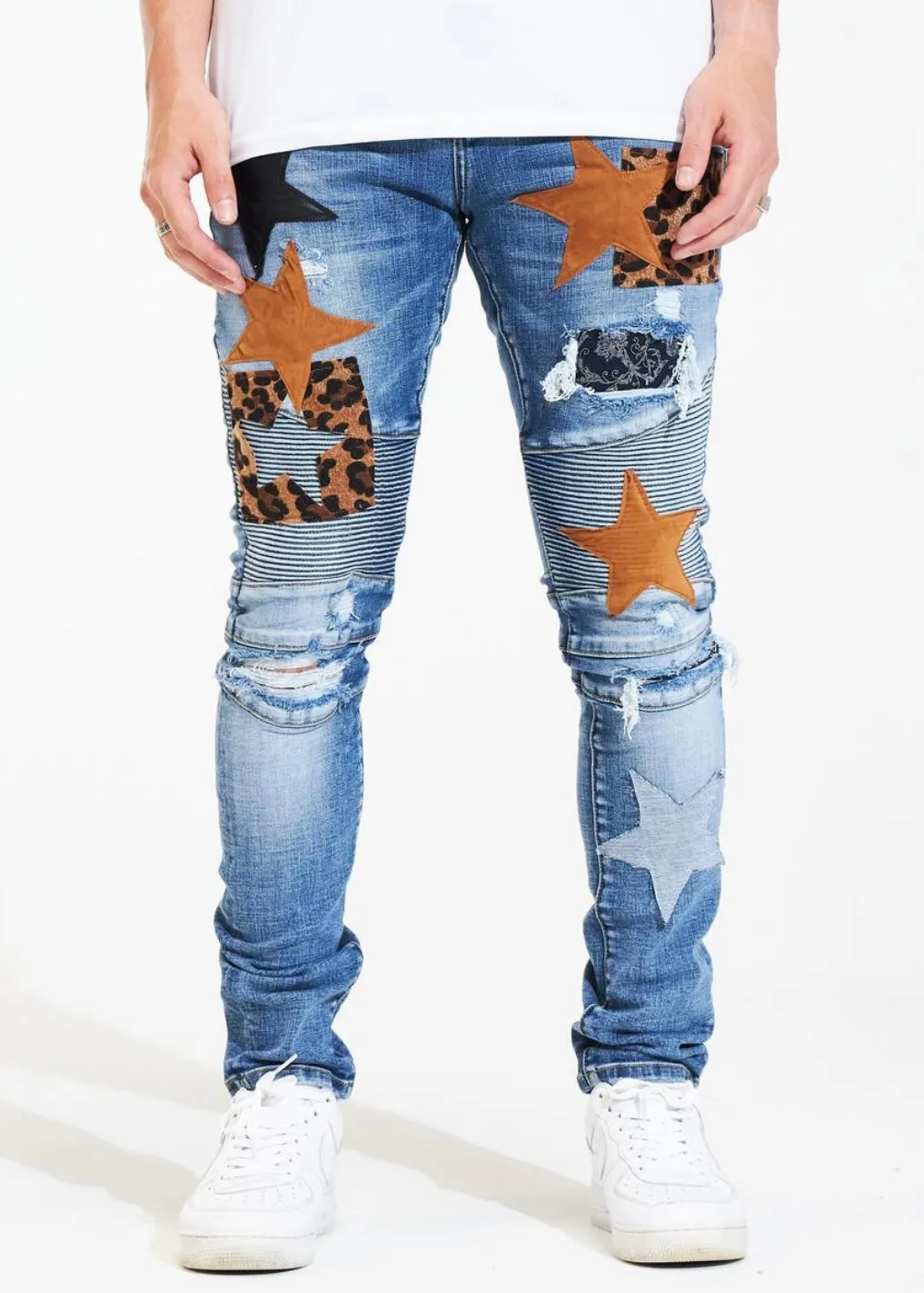 Stylish Crysp Bandana Skywalker High-Waisted Jeans (Size 23) - Trendy Denim for a Chic Look