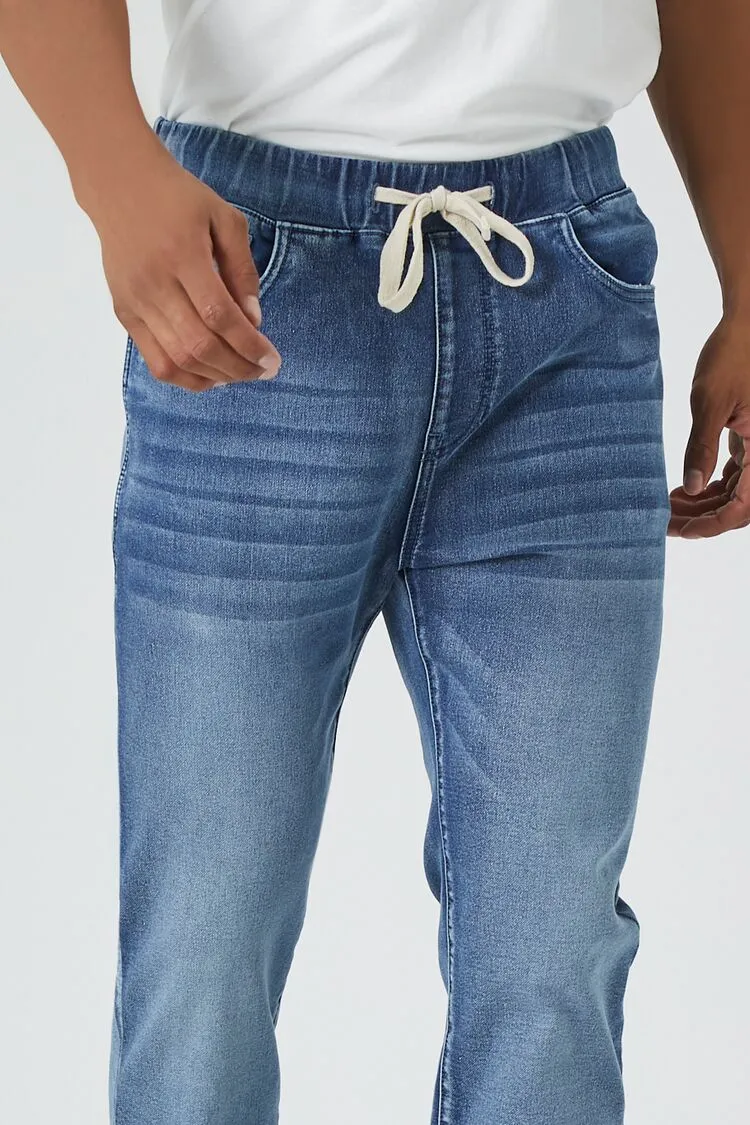 Denim Drawstring Joggers