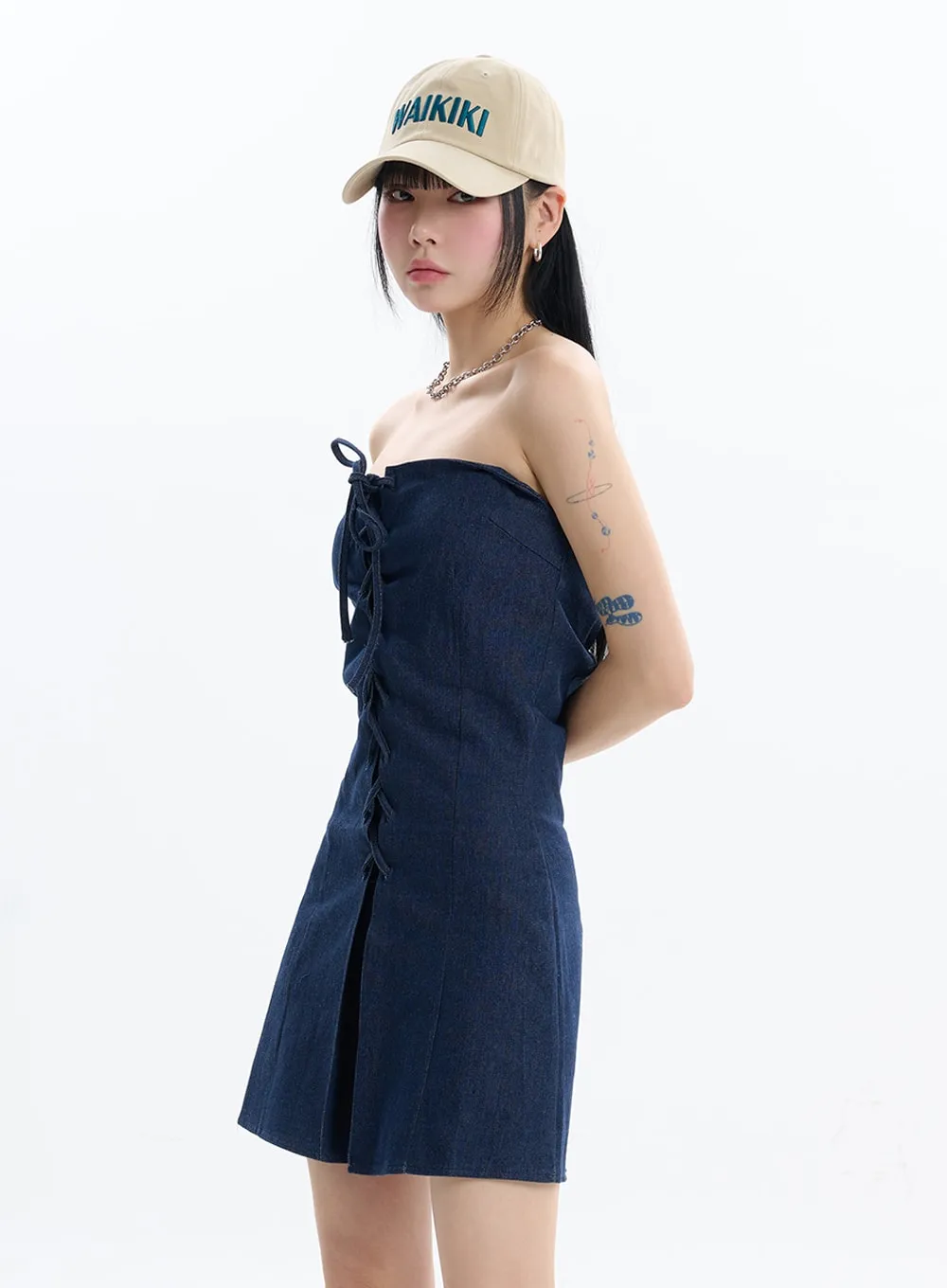 Denim Tube Dress IF413