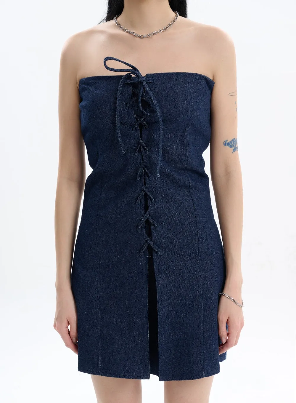 Denim Tube Dress IF413