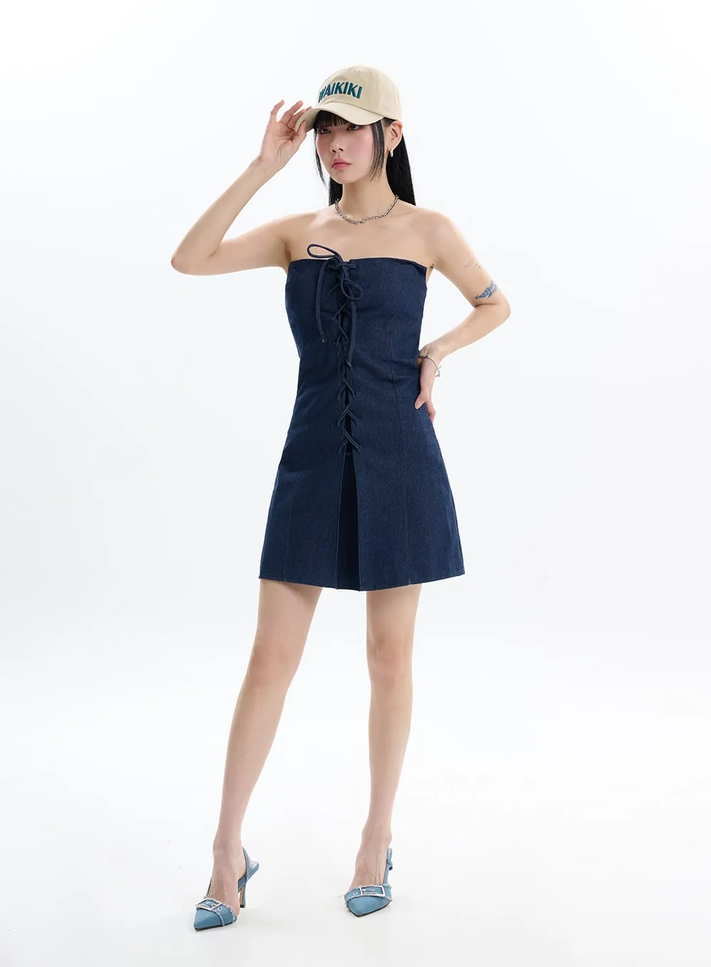 Denim Tube Dress IF413