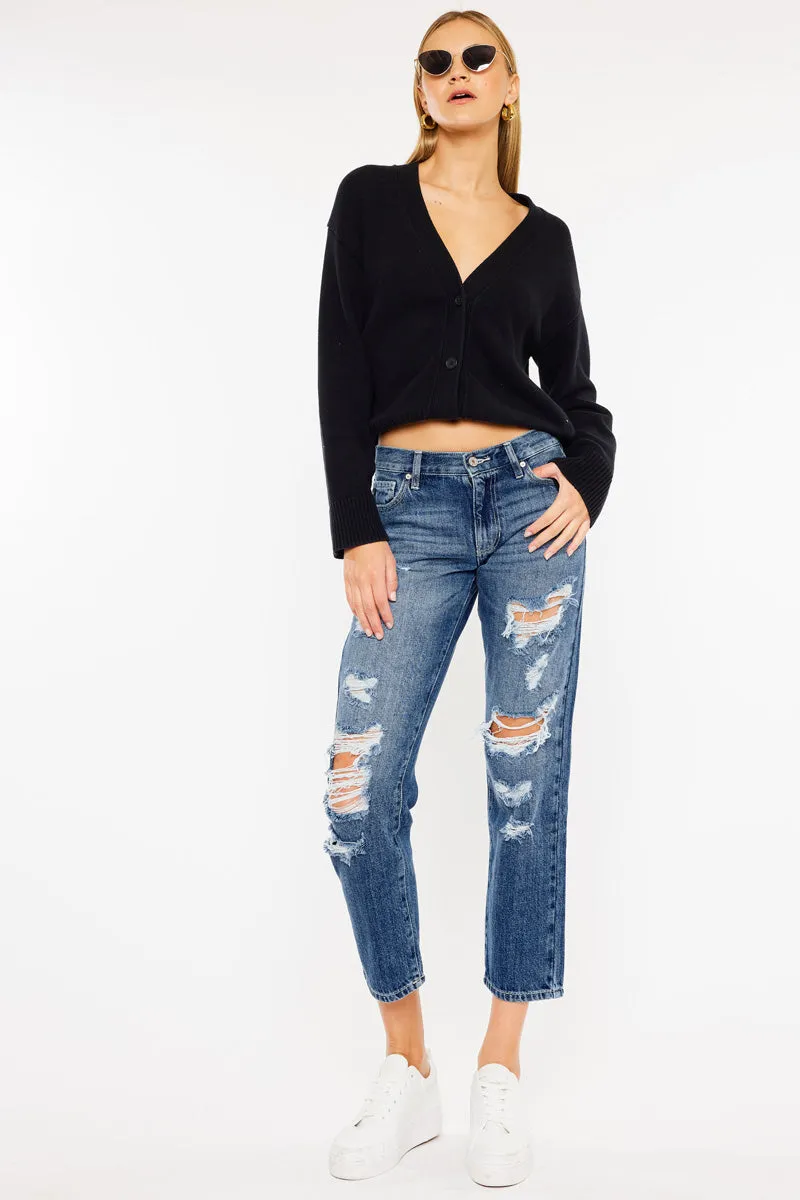 Effy Mid Rise Boyfriend Jeans