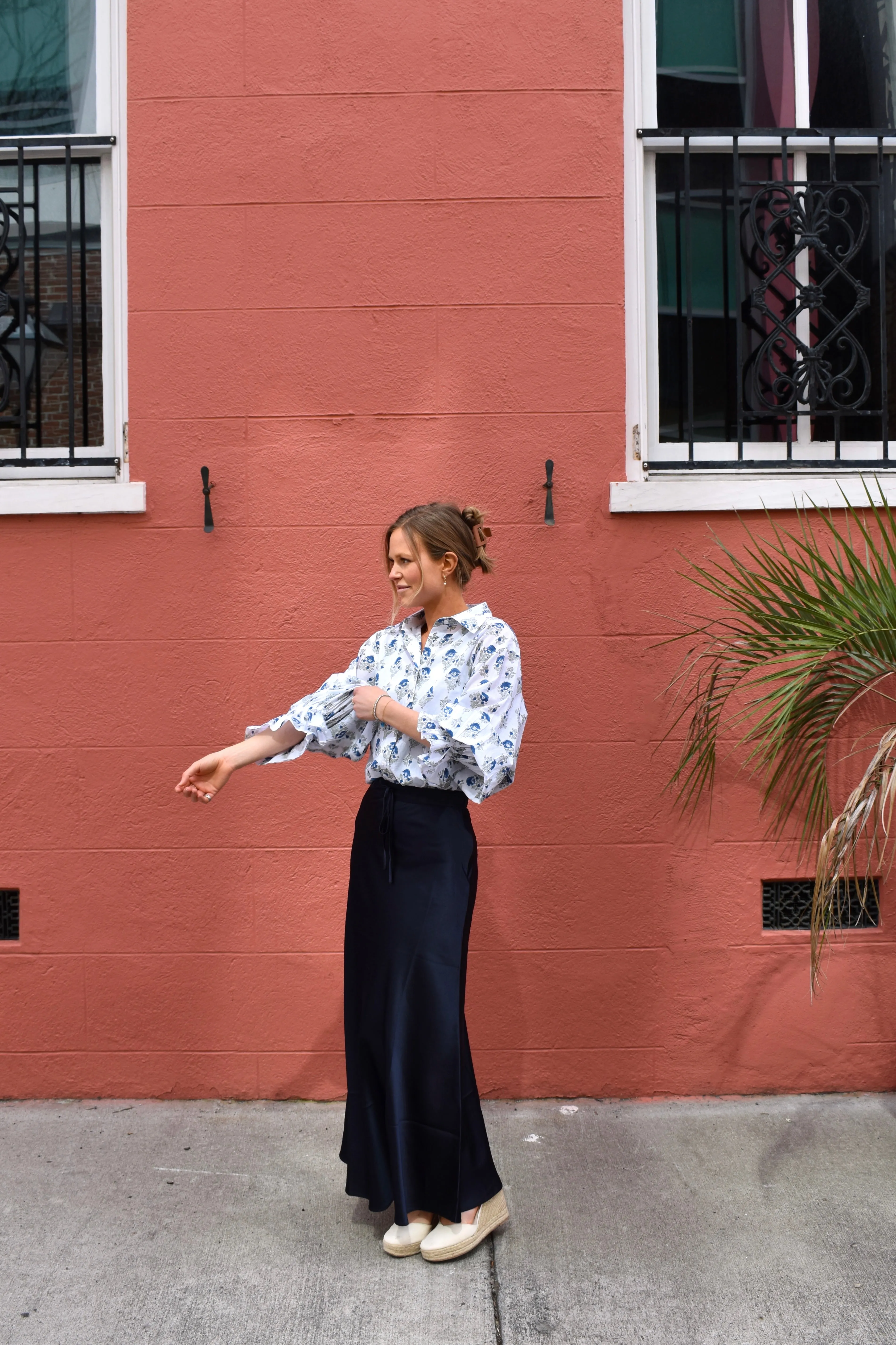 Eliza Maxi Skirt Navy