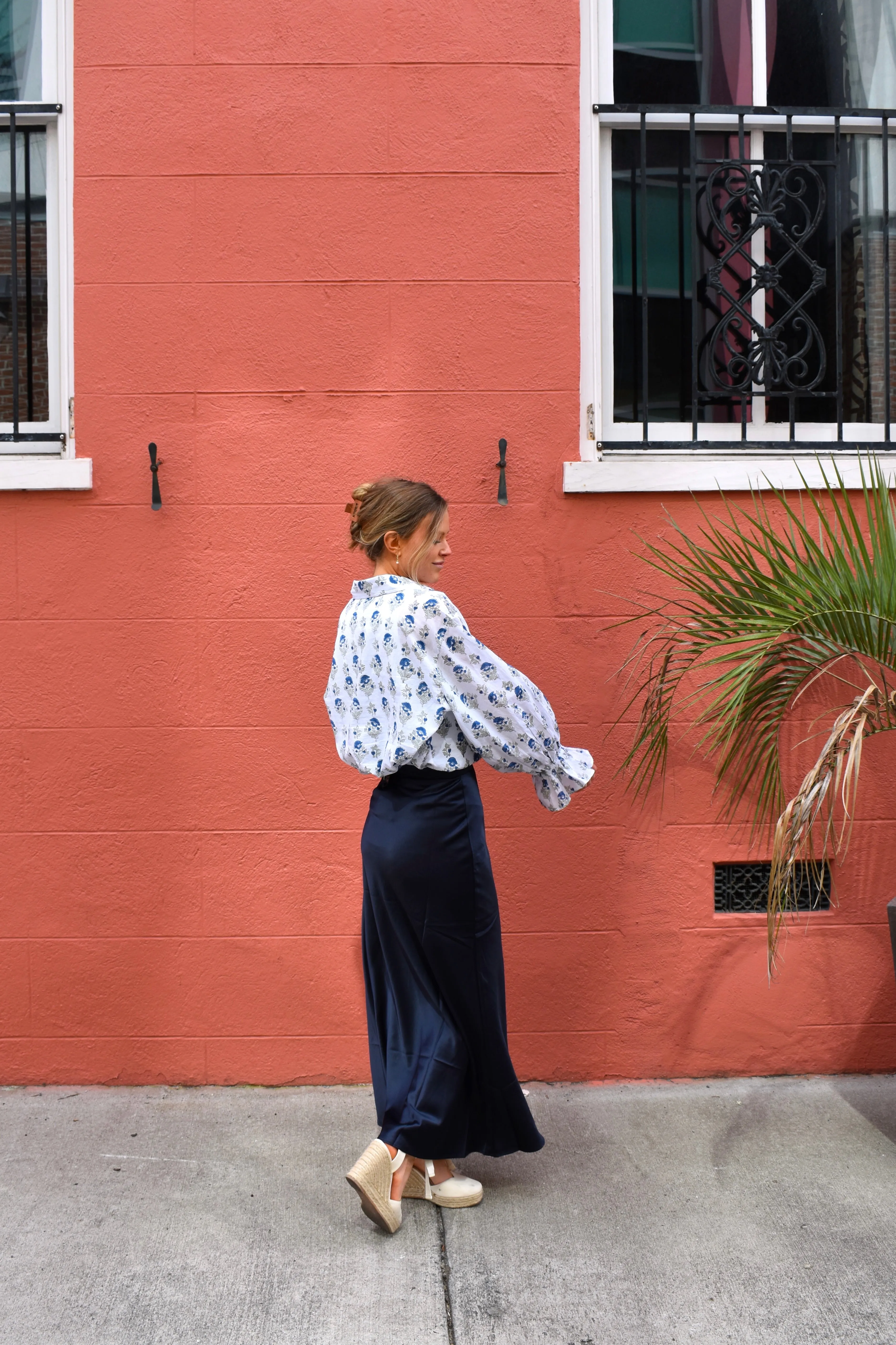 Eliza Maxi Skirt Navy