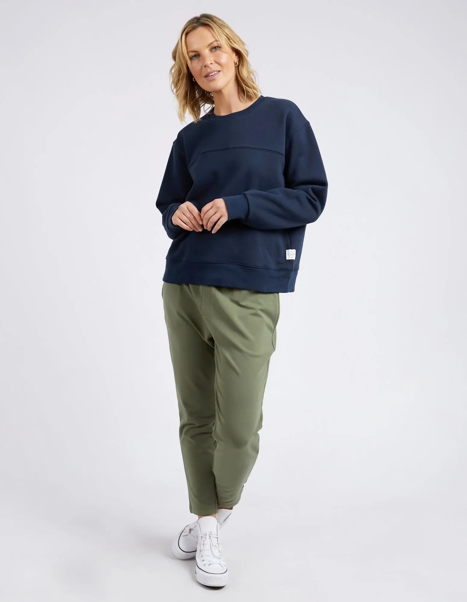 Elm Shelly Fleece Crew - Dark Sapphire