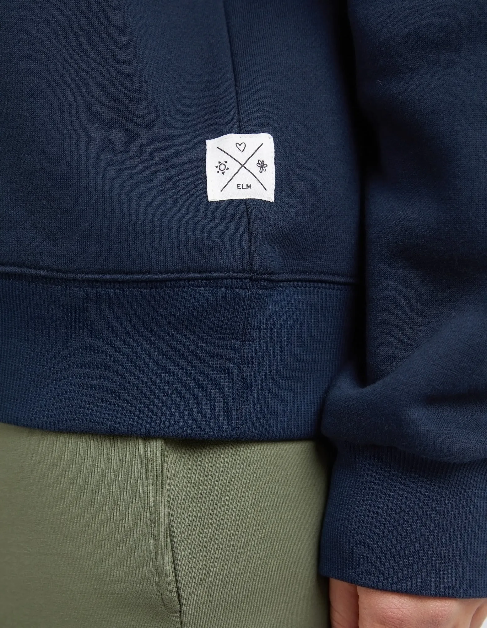 Elm Shelly Fleece Crew - Dark Sapphire