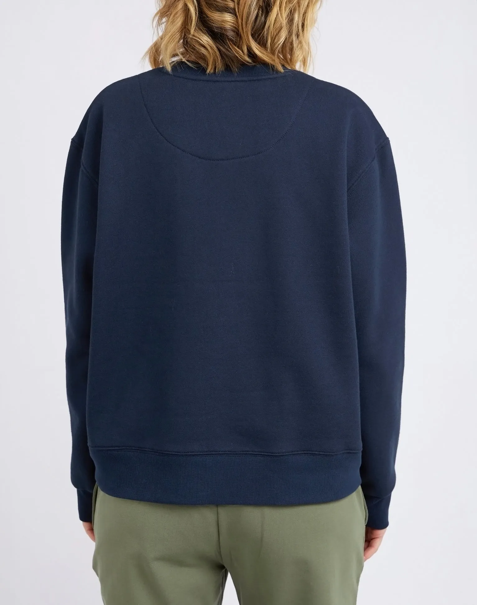 Elm Shelly Fleece Crew - Dark Sapphire