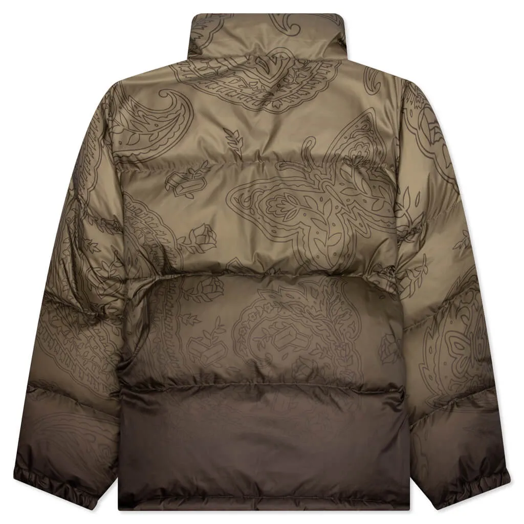 Felt x Bricks & Wood Paisley Butterfly Puffer - Olive