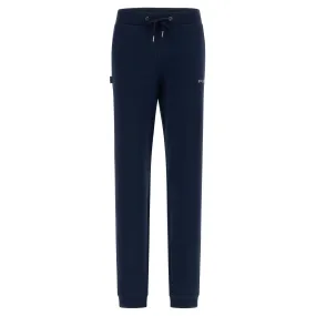 Freddy interlock sports trousers with silver print and bottom with cuff S3WBCP8 B94 navy blue