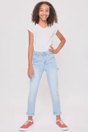 Girls Roll Cuff Carpenter Jeans