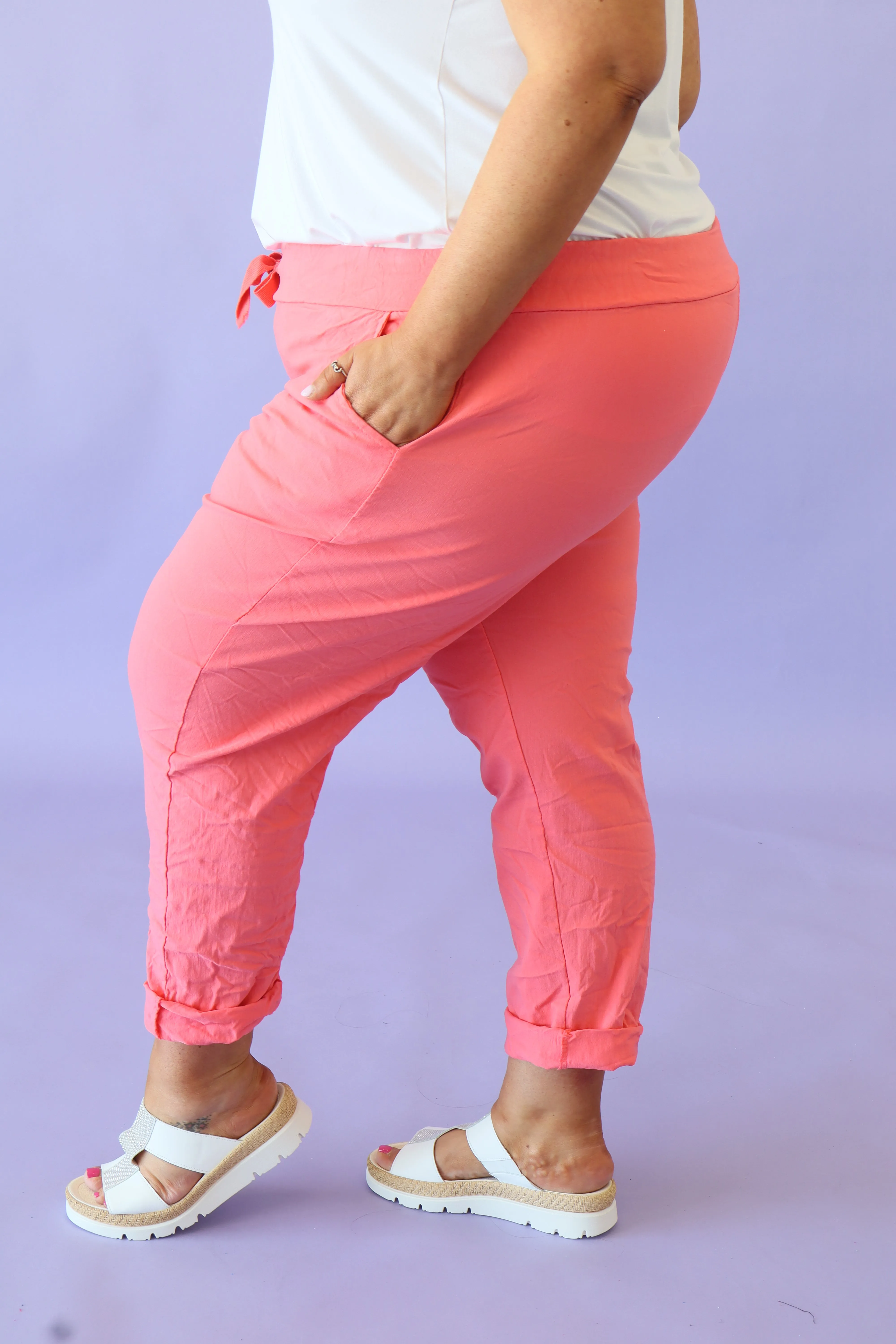 Grace Jogger in Peach