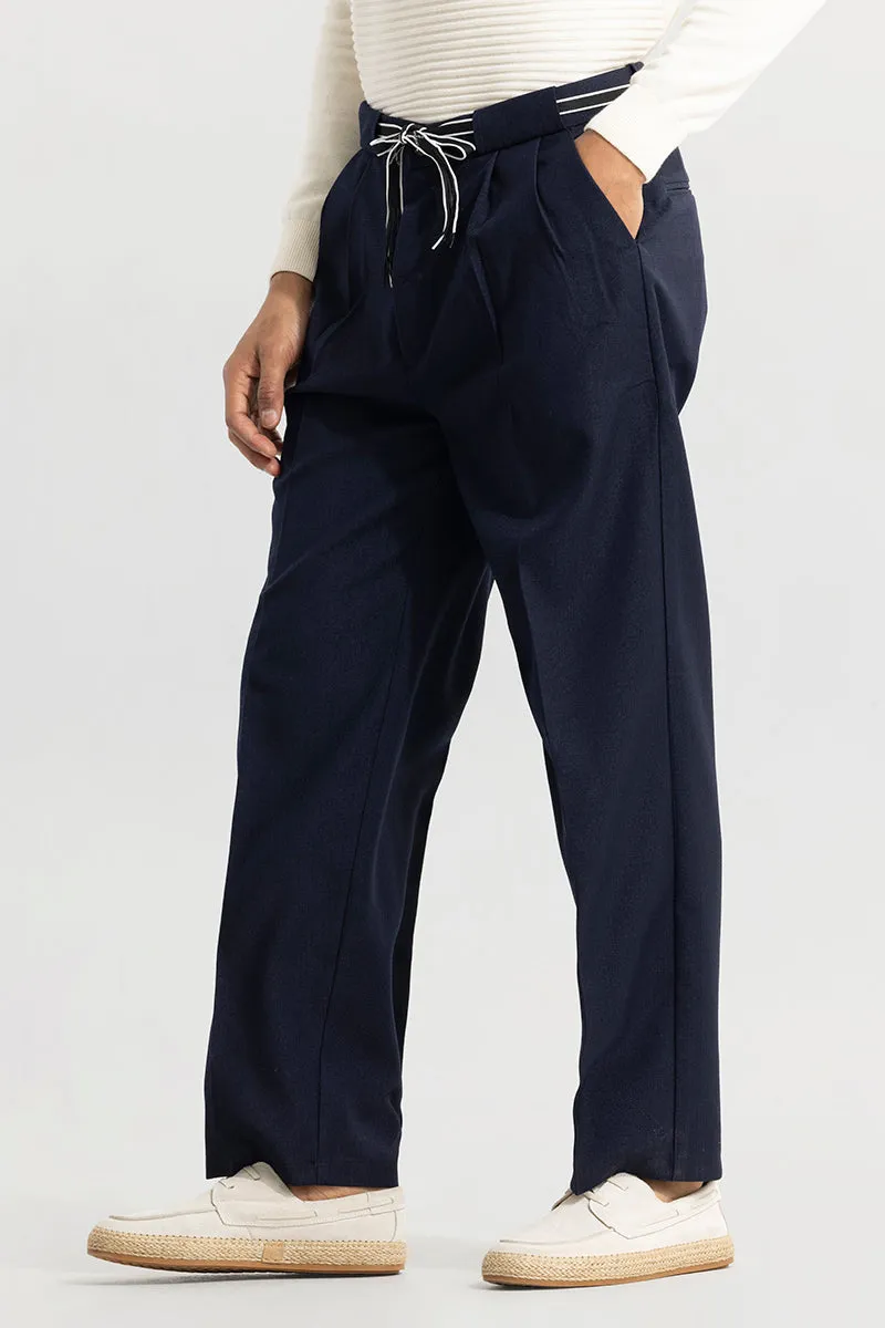 Stylish Navy Korean Pants by Haneul