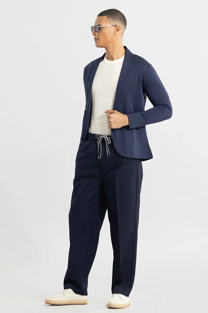 Stylish Navy Korean Pants by Haneul