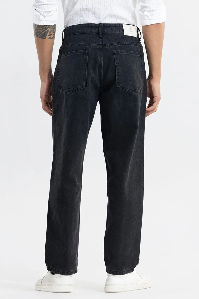 Helix Black Baggy Fit Jeans