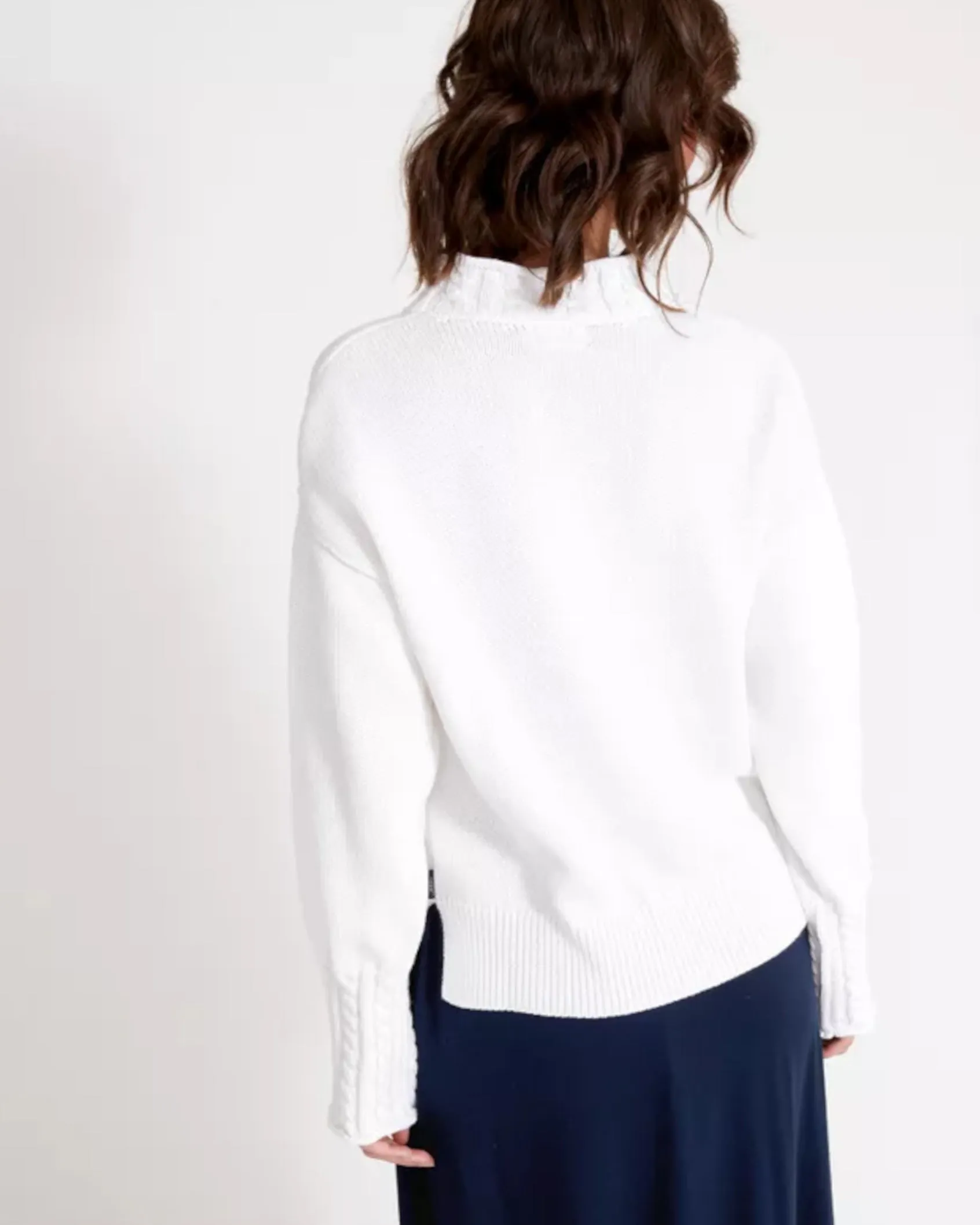 Holebrook Ester Turtle Neck White