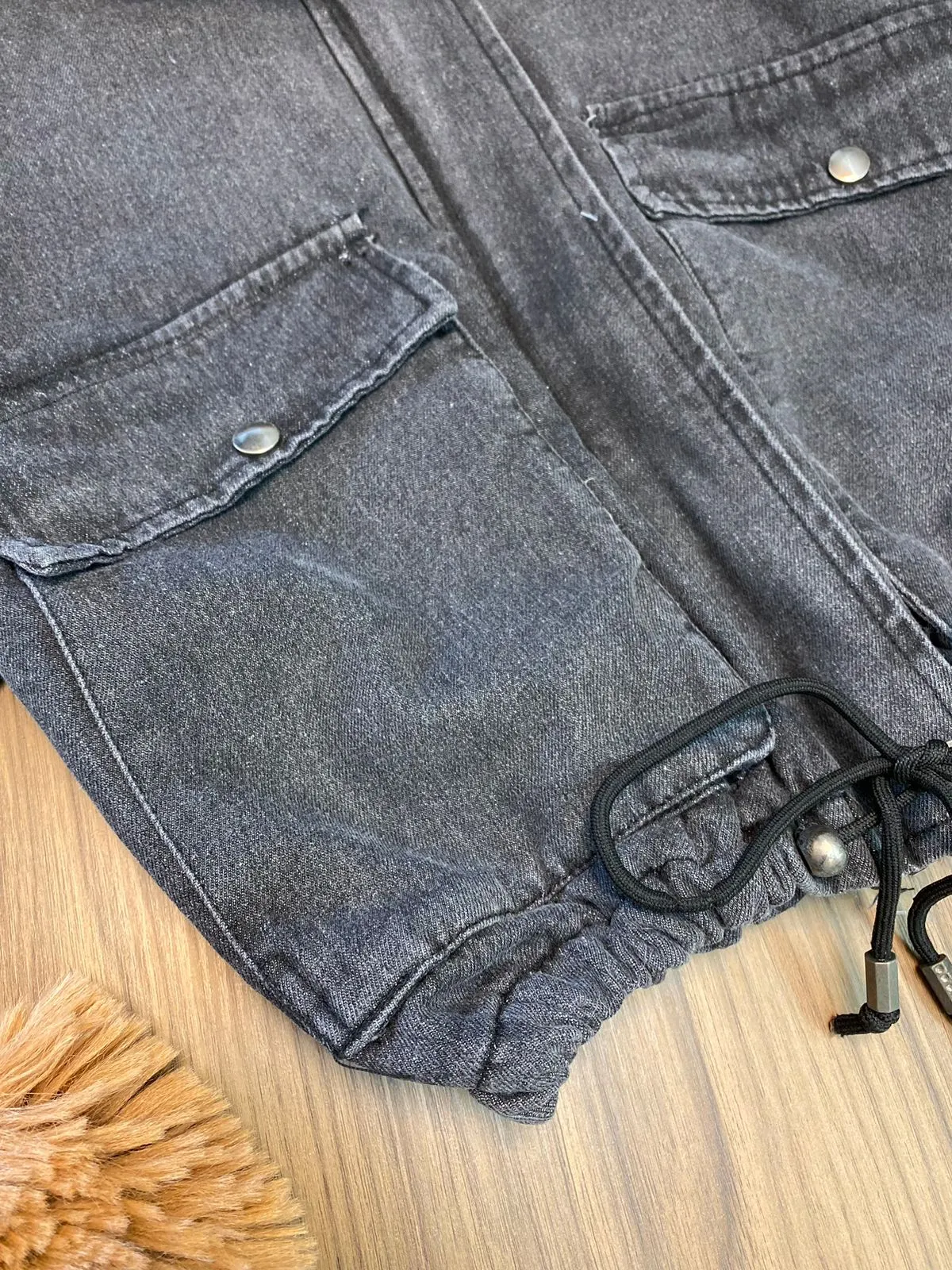 Jaqueta Jeans Pelinhos 5838  16/A)