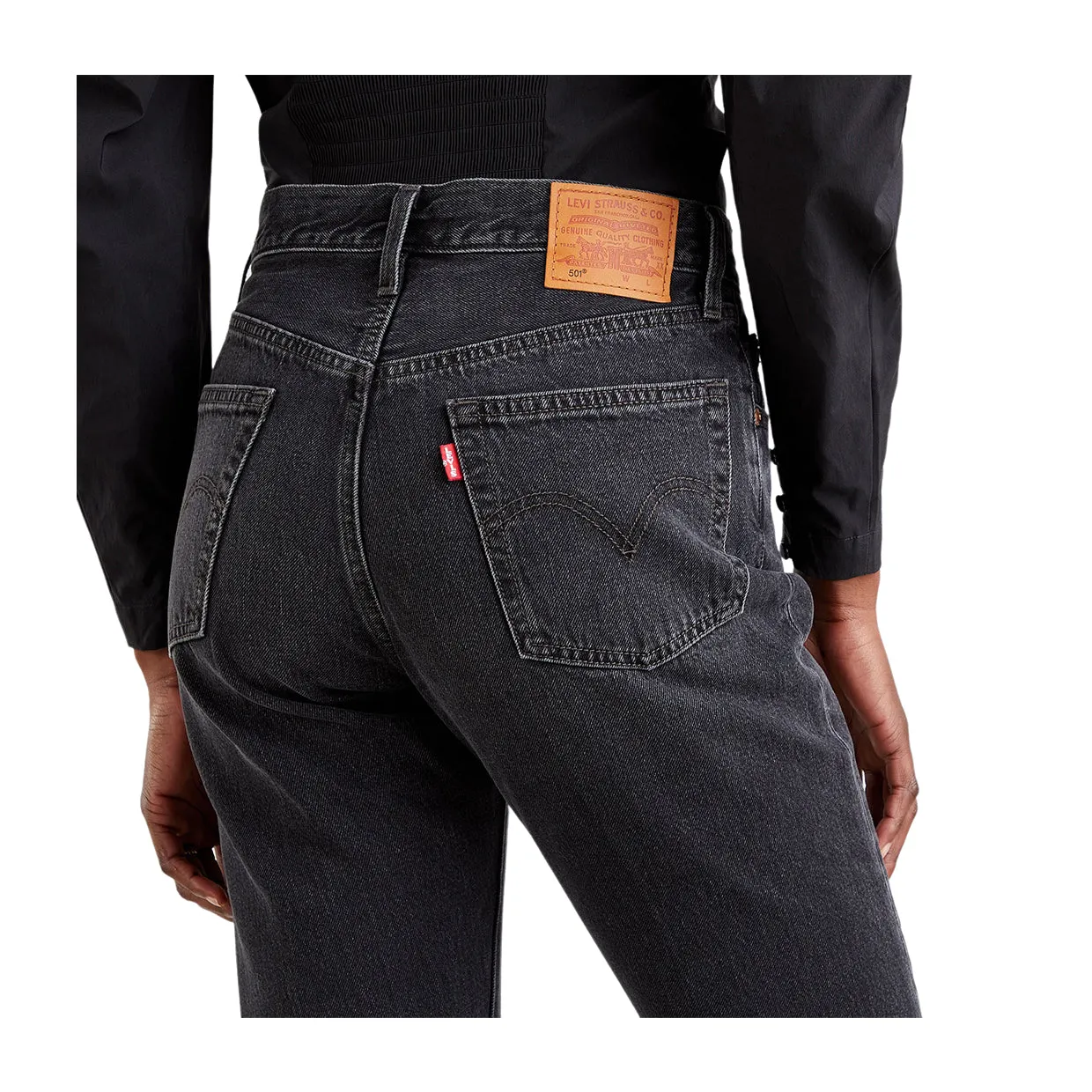 Jeans Donna Levi's 501 Original Cropped Nero