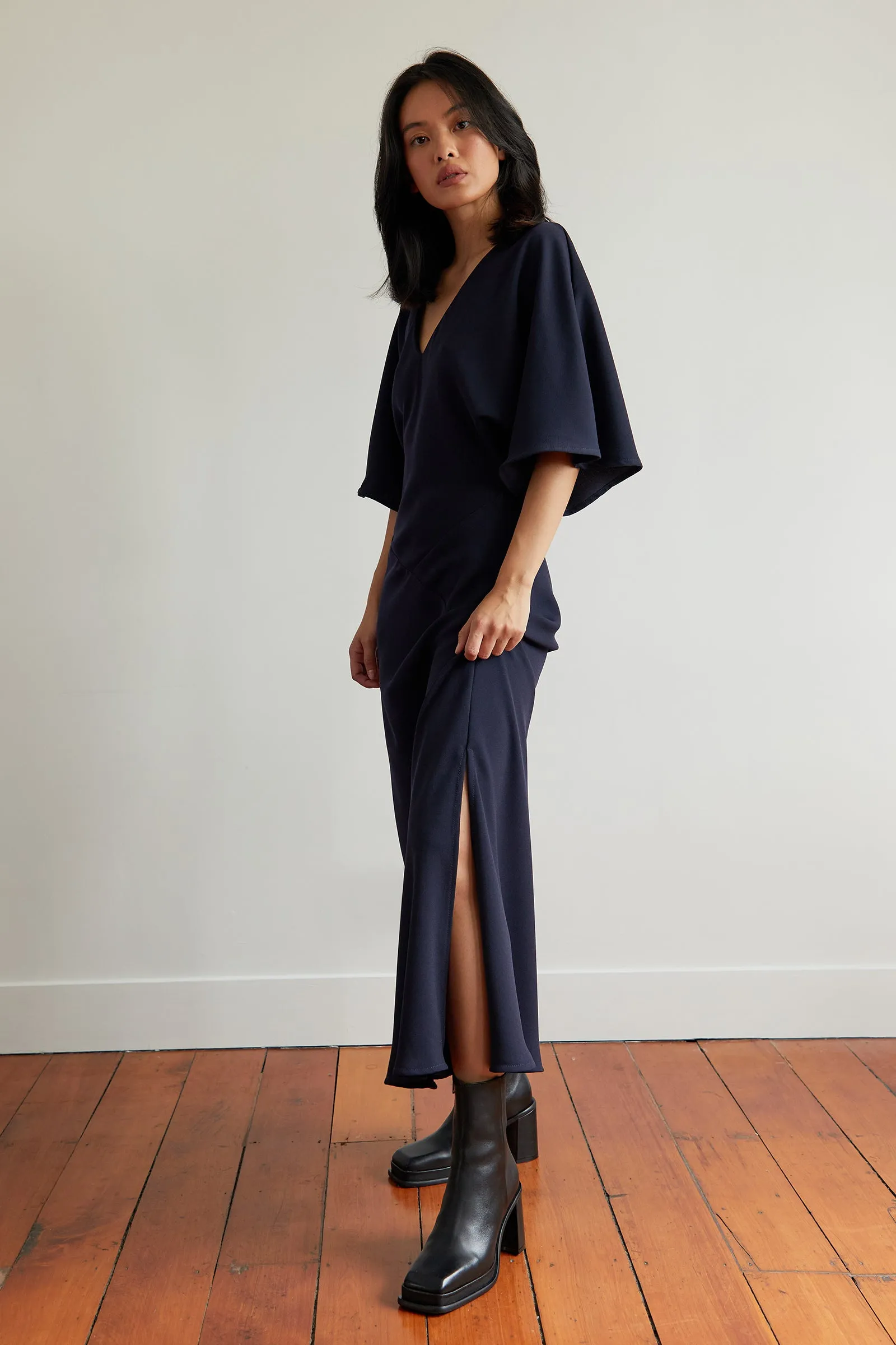 Kaftan Dress in Navy