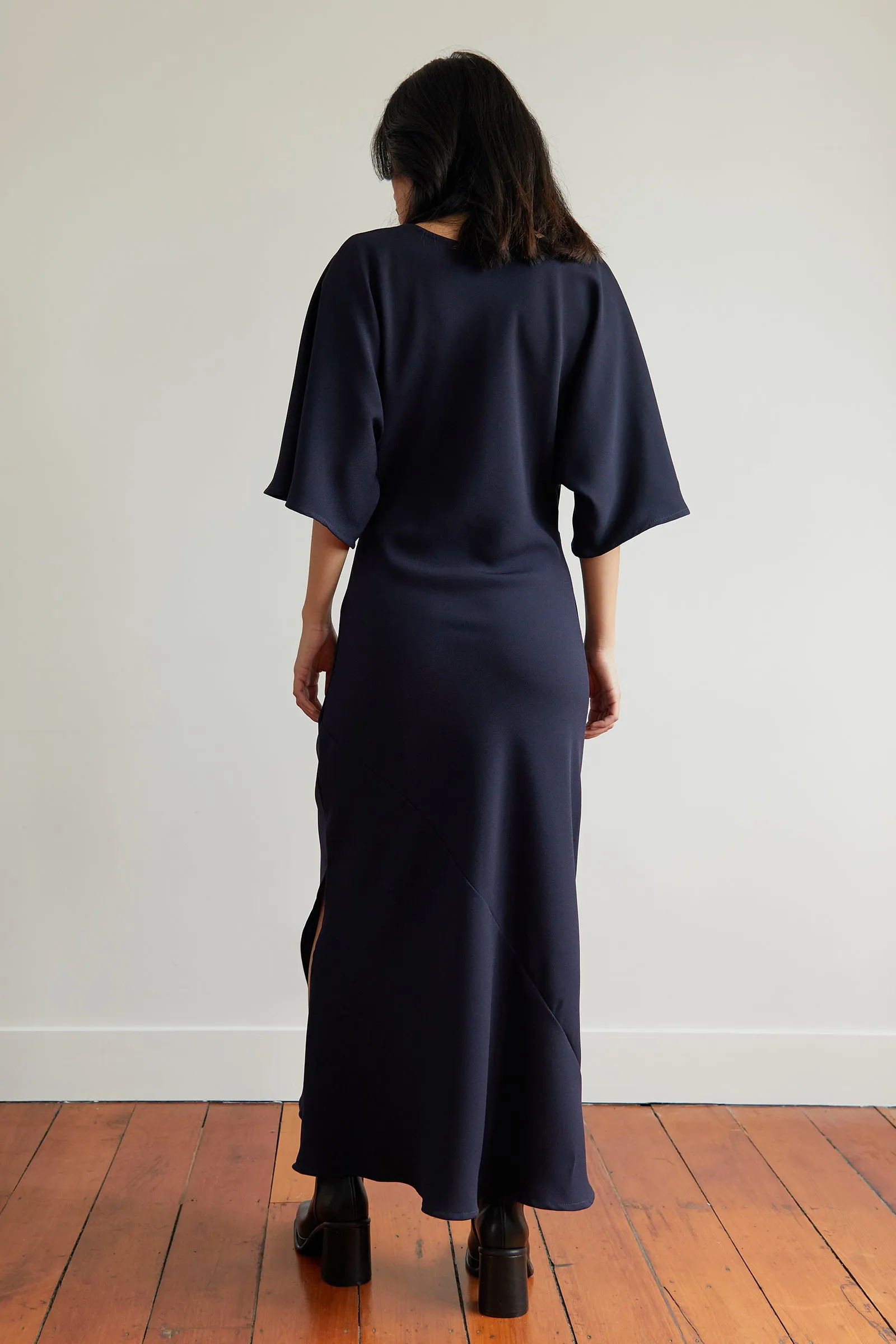 Kaftan Dress in Navy