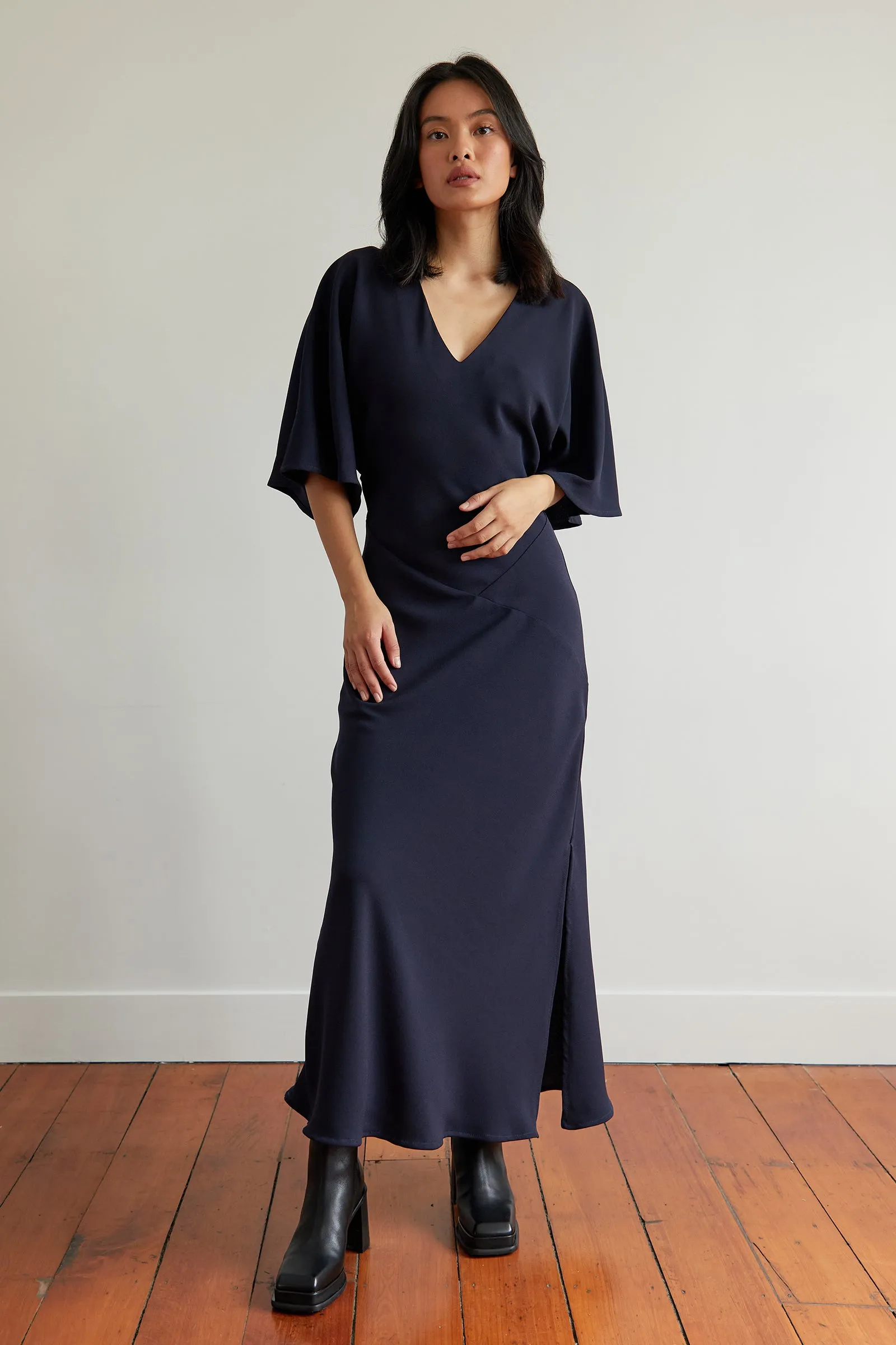 Kaftan Dress in Navy