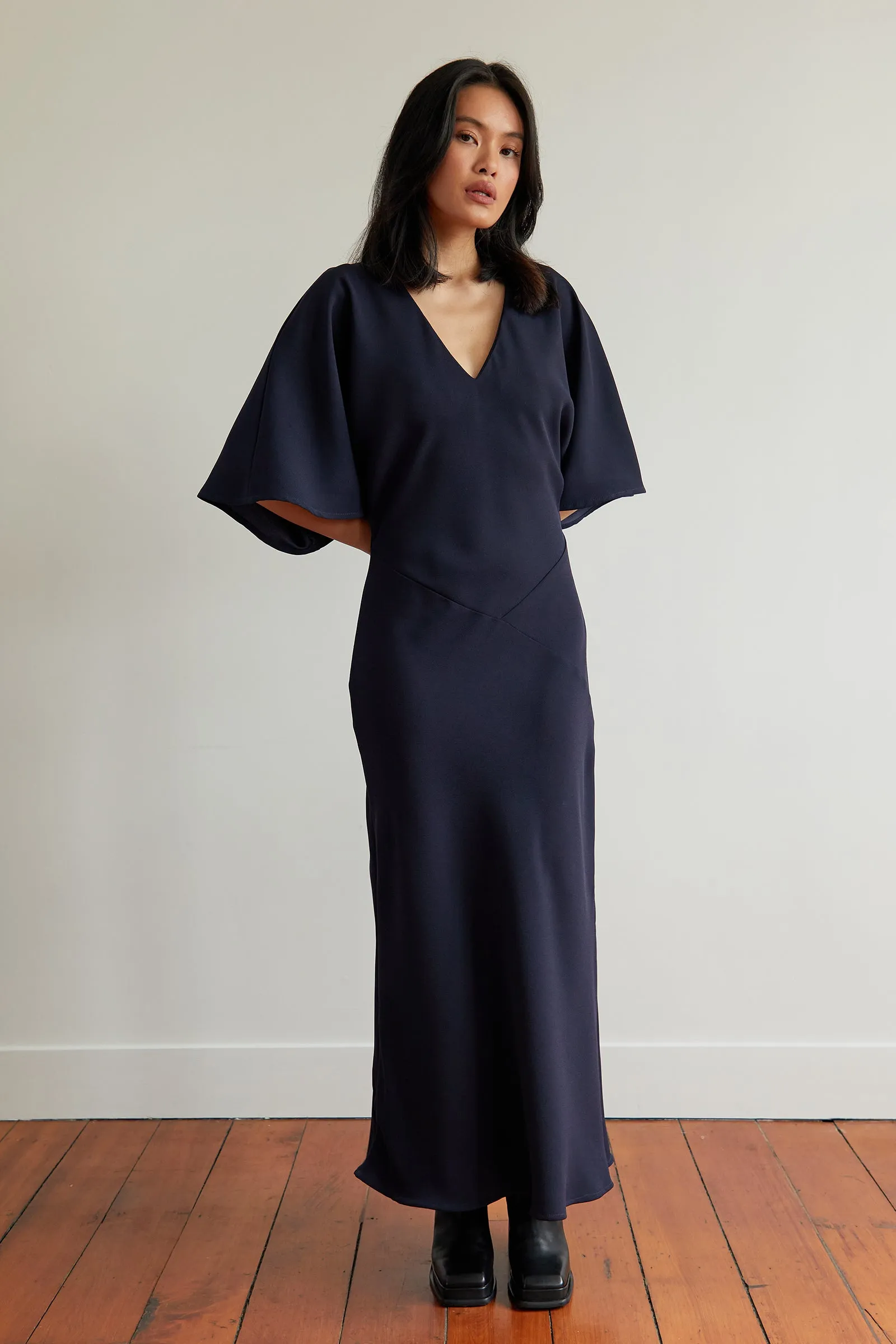 Kaftan Dress in Navy