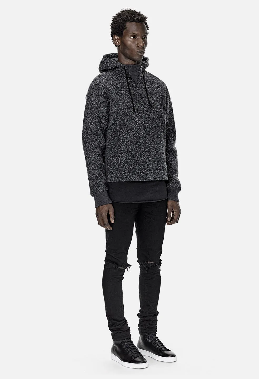 Kake Mock Pullover / Gauze Black